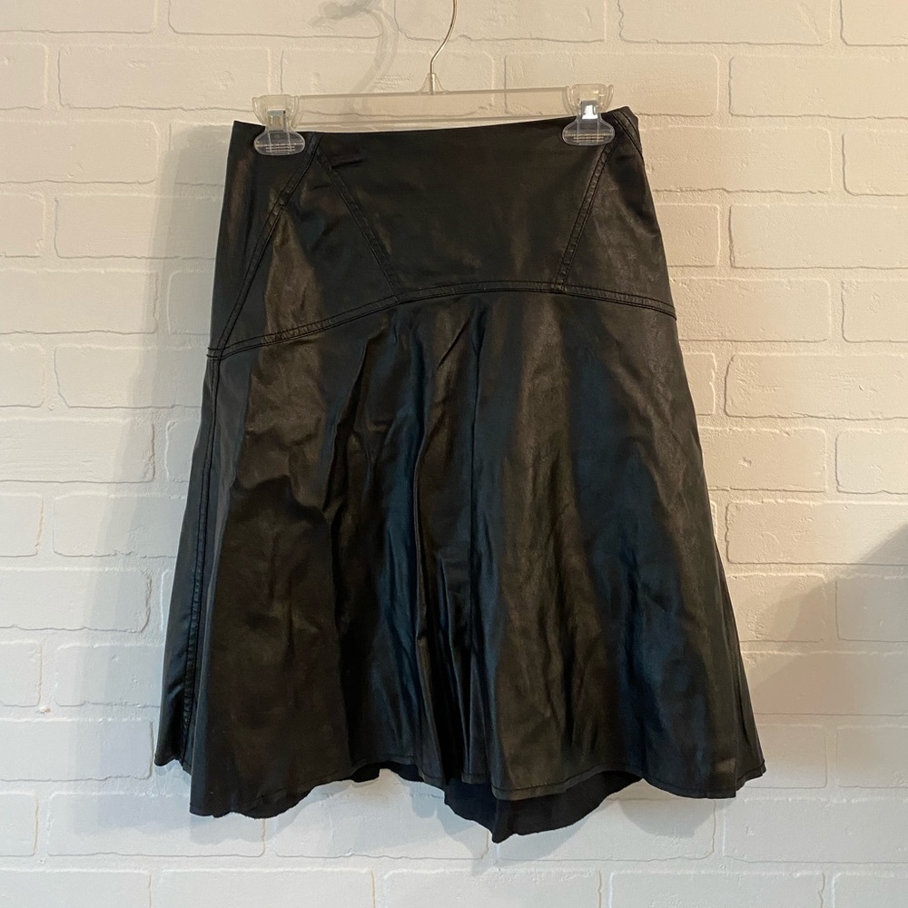 Pleather skirt BCBG